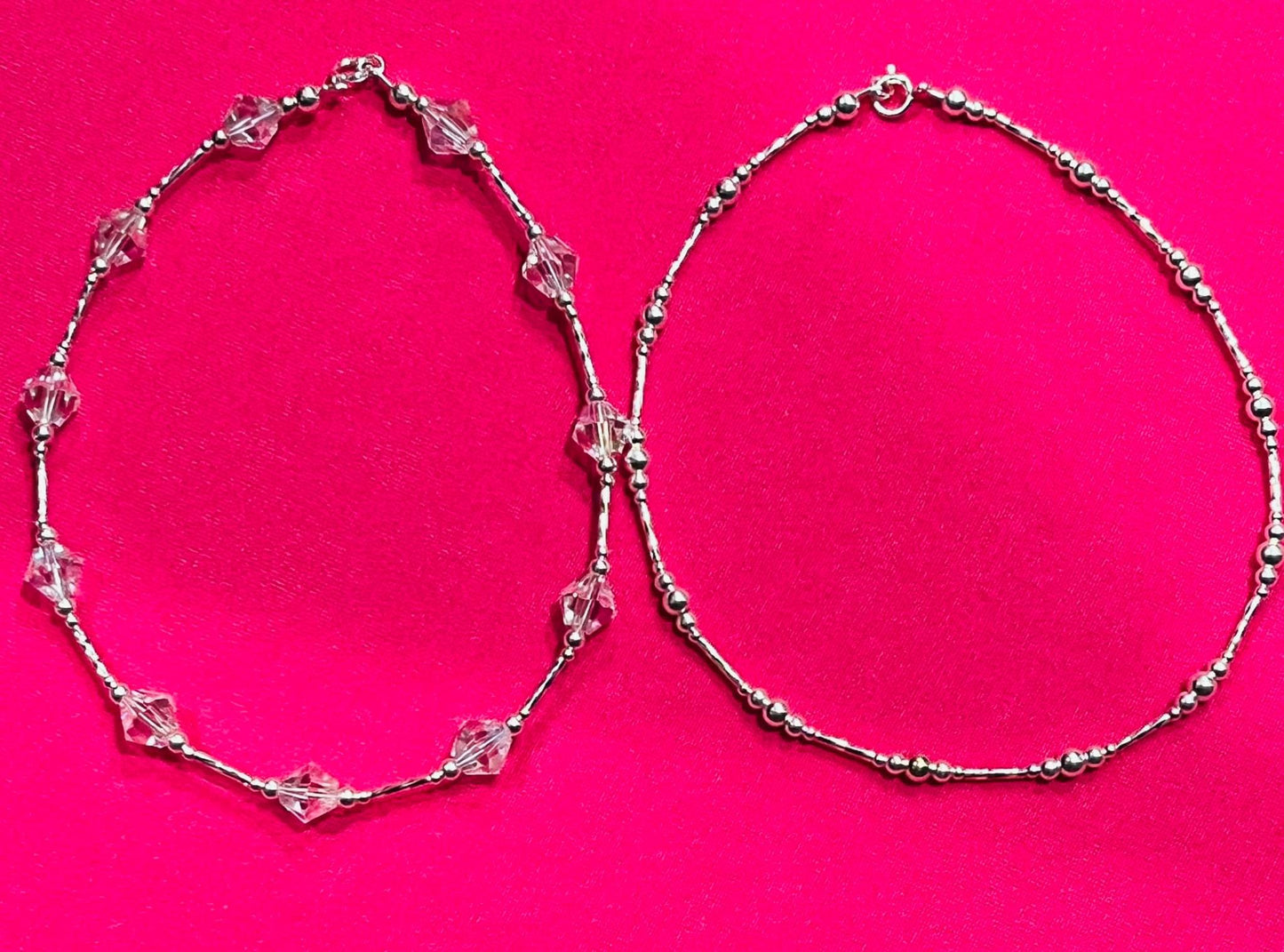 Sterling Silver Anklet Birthstone Bracelets