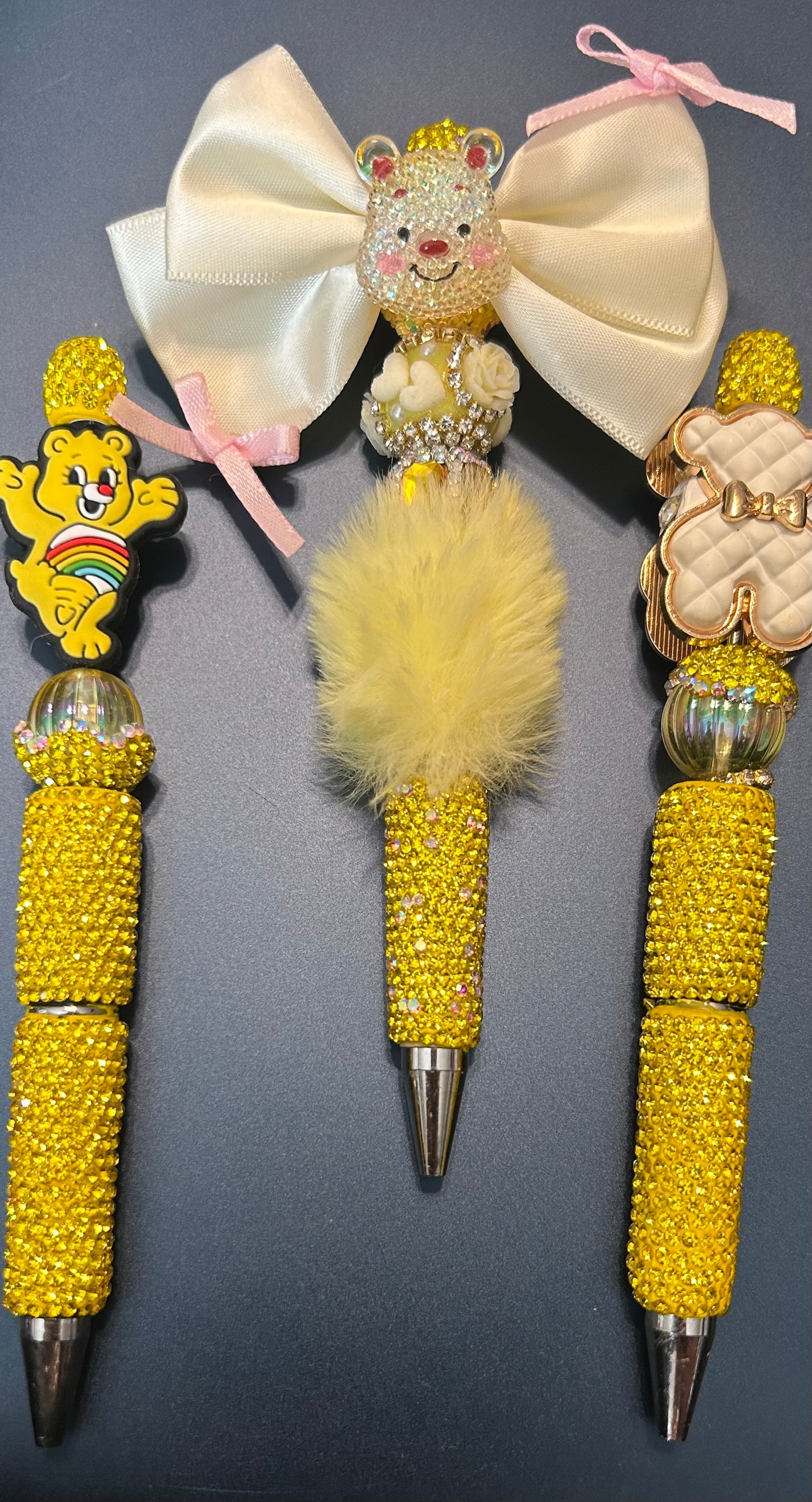 Yellow Beaded Pens