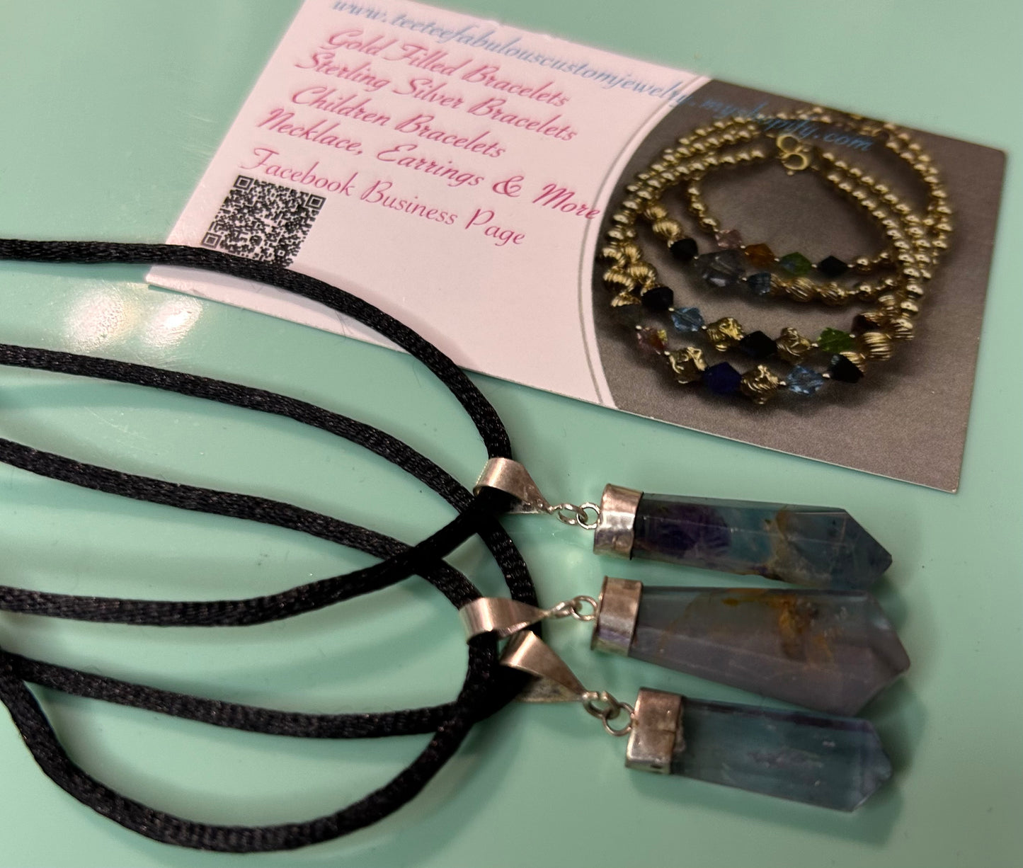 Elbaite Quartz 925 Silver Pendant Necklace