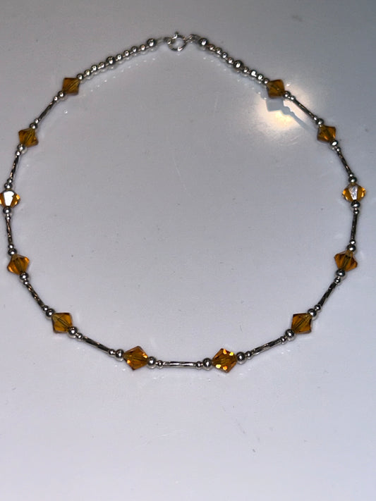 Sterling Silver Anklet Birthstone Bracelets