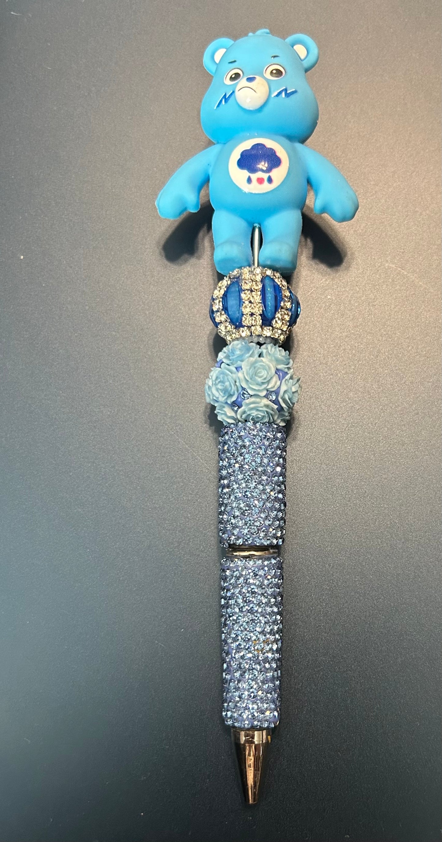 Blue Beaded Pens