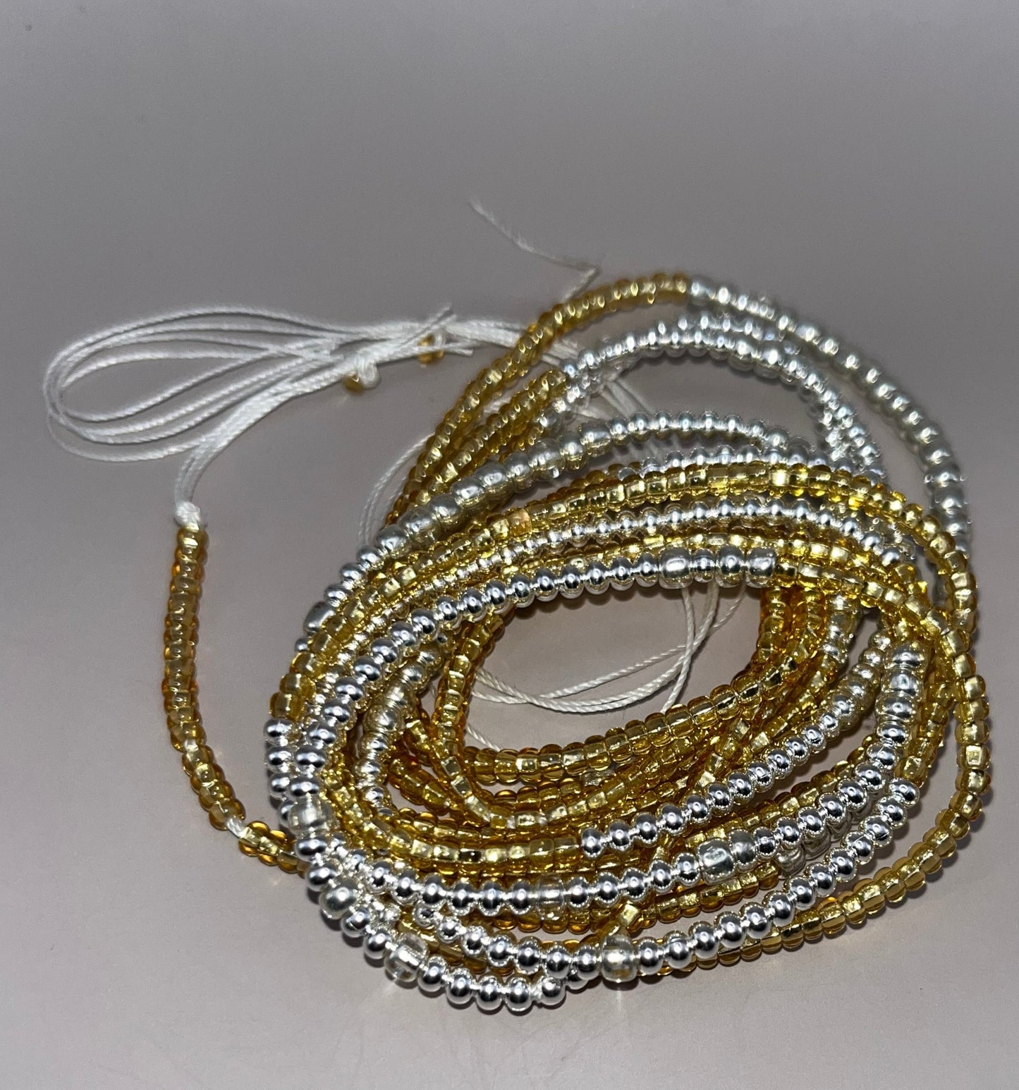 Electrum Waist Beads